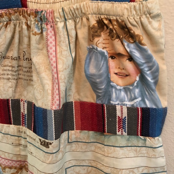 Upcycled Pattern Material Summer Boho Rodeo Top - Picture 7 of 8